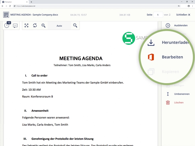 Office 365 Bearbeiten DE