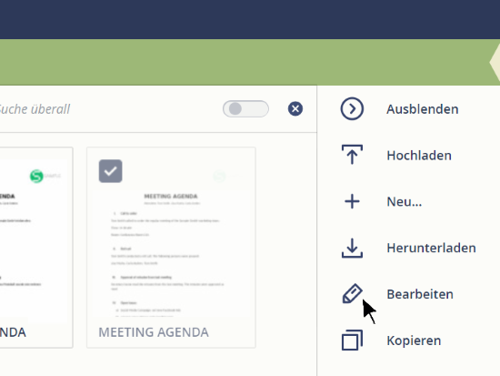 Datei bearbeiten