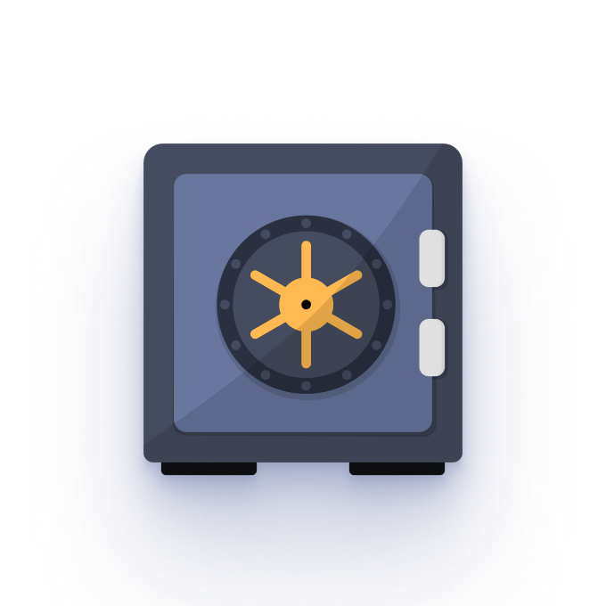 Secure vault icon
